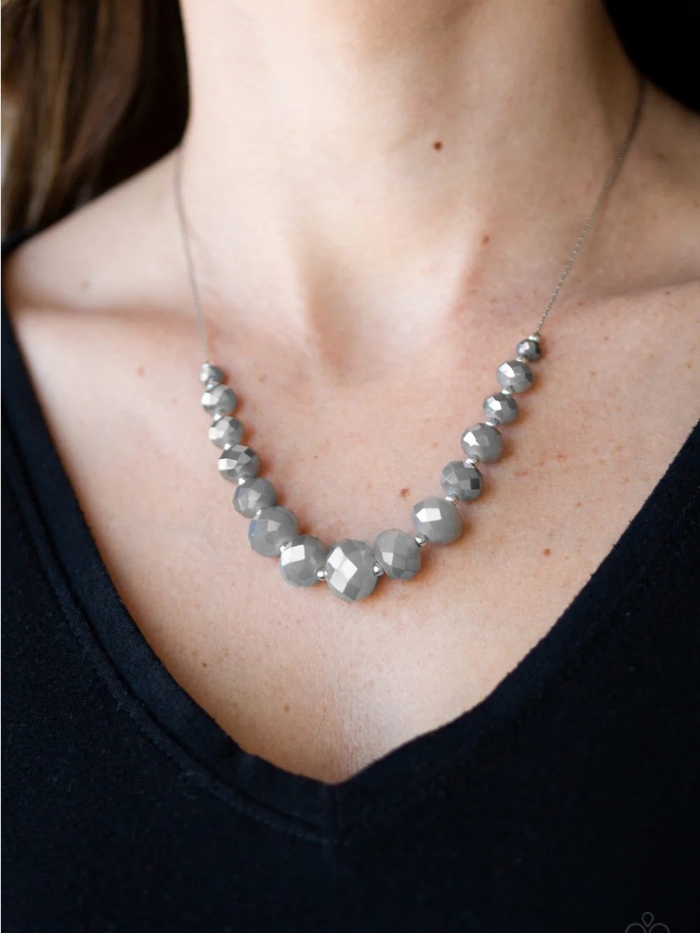 Paparazzi Jewelry- Vintage Crystal Carriages Silver Necklace